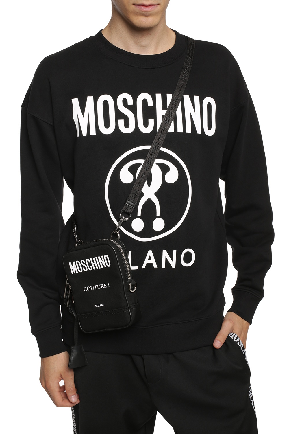Moschino Logoprinted shoulder bag Men's Bags Vitkac